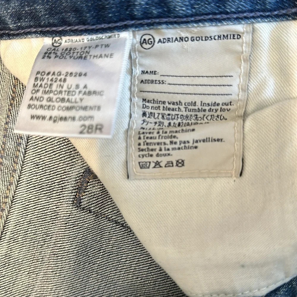 AG “The Drew” Straight Leg Boyfriend Jeans, Like New, Size 28R - Picture 8 of 8